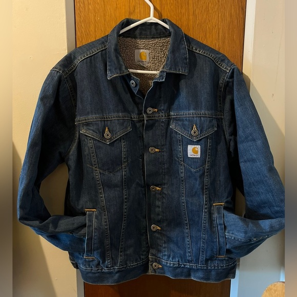 Vintage Carhartt Sherpa-lined Denim Jacket - Picture 2 of 6